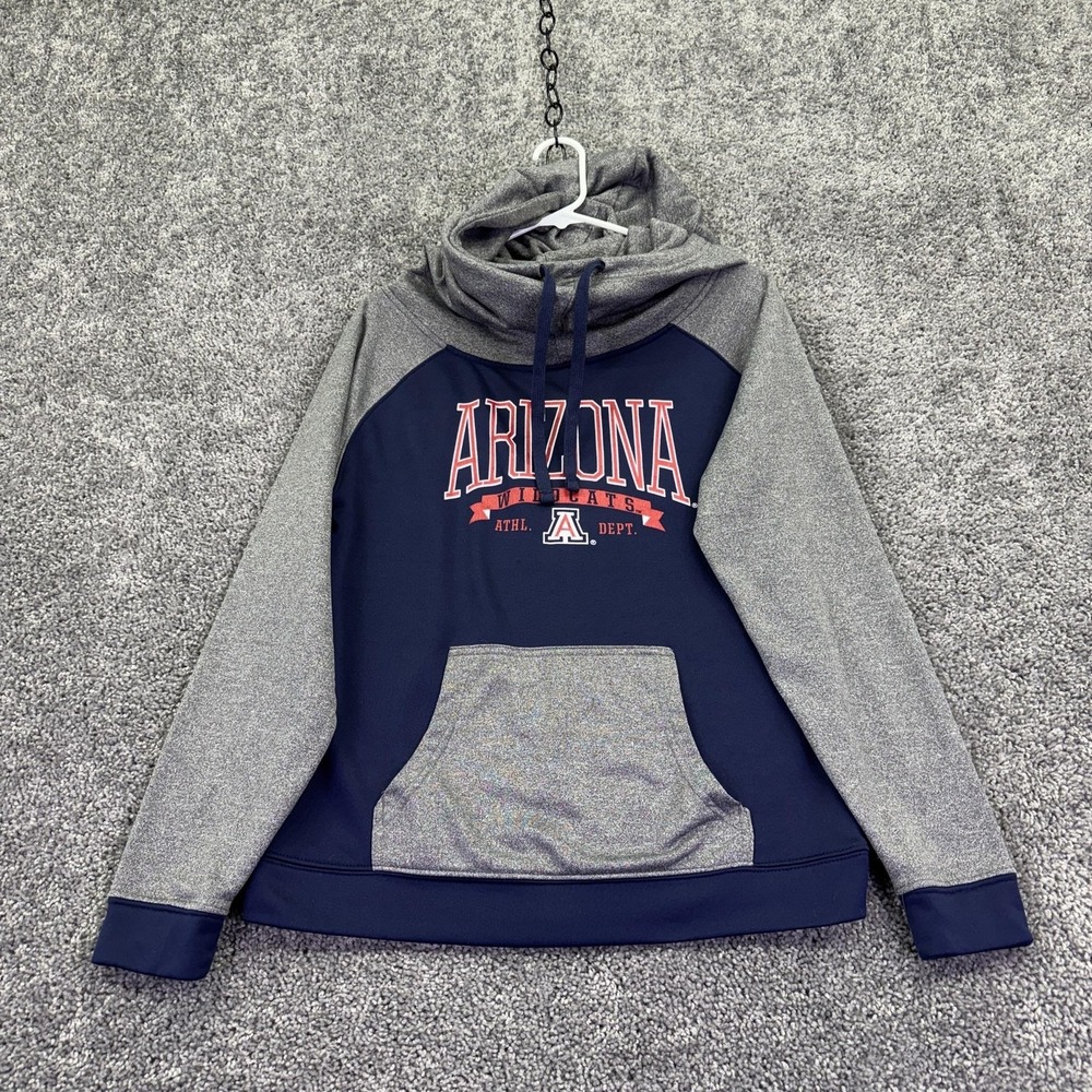Arizona Wildcats Sweatshirt Mens Medium Blue Gray NCAA College Champion Hoodie